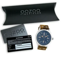 Oozoo Unisex Armbanduhr Timepieces Analog Leder camouflage UOC10352