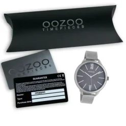 Oozoo Unisex Armbanduhr Timepieces Analog Metall silber UOC10137