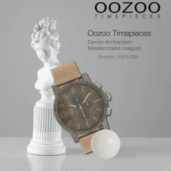 Oozoo Unisex Armbanduhr Timepieces Analog Metall rosegold UOC10685