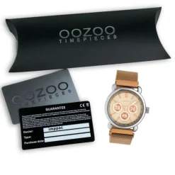 Oozoo Unisex Armbanduhr Timepieces Analog Metall rosegold UOC10695