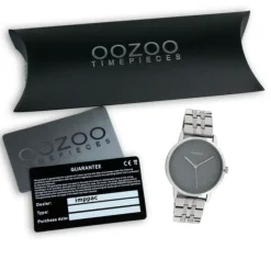 Oozoo Unisex Armbanduhr Timepieces Analog Metall silber UOC10555