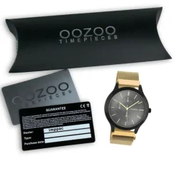 Oozoo Unisex Armbanduhr Timepieces Analog Metall gold UOC10689