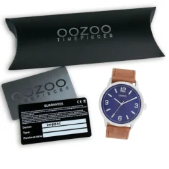 Oozoo Unisex Armbanduhr Timepieces Analog Lederband braun UOC11501