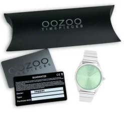 Oozoo Unisex Armbanduhr Timepieces Analog Metallband silber UOC11516