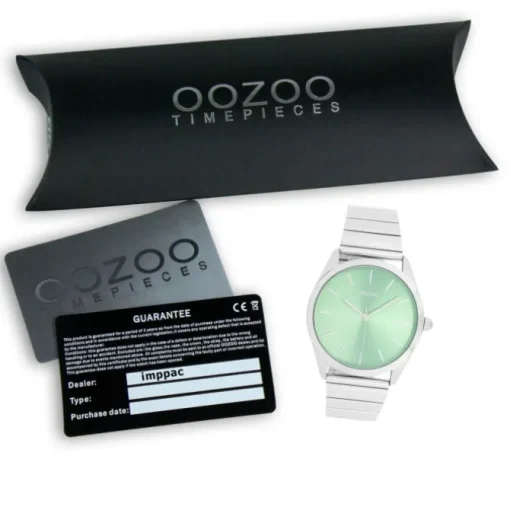 Oozoo Unisex Armbanduhr Timepieces Analog Metallband silber UOC11516
