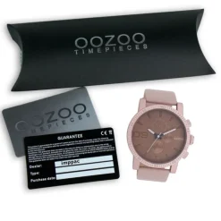 Oozoo Unisex Armbanduhr Timepieces Analog Leder taupe braun UOC11218
