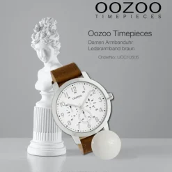 Oozoo Unisex Armbanduhr Timepieces Analog Leder braun UOC10505