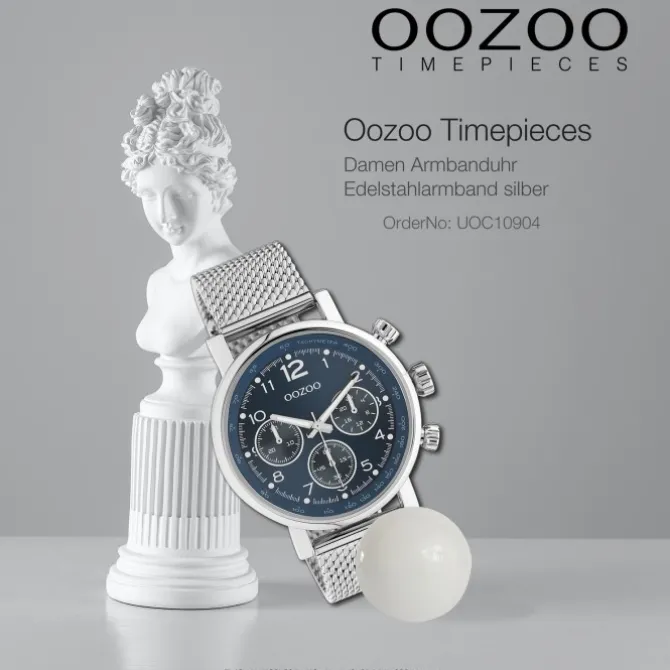 Oozoo Unisex Armbanduhr Timepieces C10904 Analog Edelstahl silber UOC10904