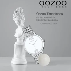 Oozoo Unisex Armbanduhr Timepieces C10920 Analog Edelstahl silber UOC10920