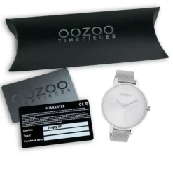 Oozoo Unisex Armbanduhr Timepieces Analog Metall silber UOC10550