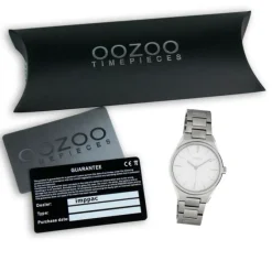 Oozoo Unisex Armbanduhr Timepieces Analog Metall silber UOC10525