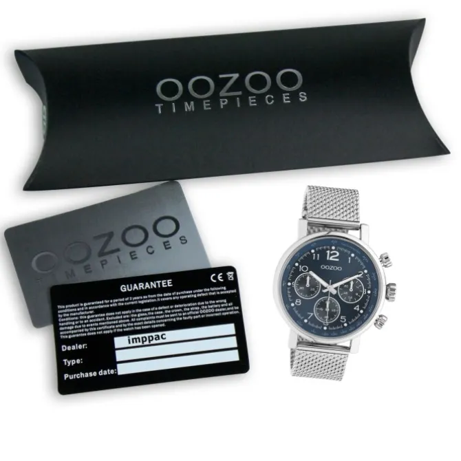 Oozoo Unisex Armbanduhr Timepieces C10904 Analog Edelstahl silber UOC10904