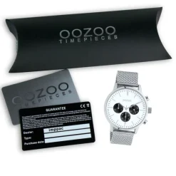 Oozoo Unisex Armbanduhr Timepieces C10910 Analog Edelstahl silber UOC10910