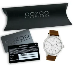 Oozoo Unisex Armbanduhr Timepieces Analog Leder braun UOC10505
