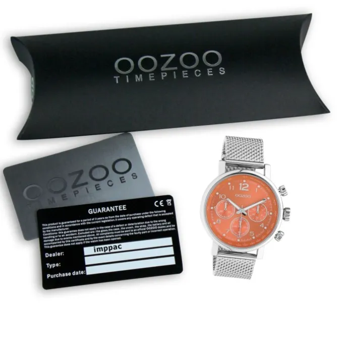 Oozoo Unisex Armbanduhr Timepieces C10903 Analog Edelstahl silber UOC10903