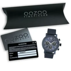 Oozoo Unisex Armbanduhr Timepieces C10701 Analog Edelstahl blau UOC10701