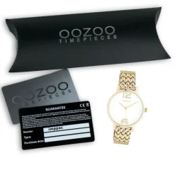 Oozoo Unisex Armbanduhr Timepieces C11022 Analog Edelstahl gold UOC10922