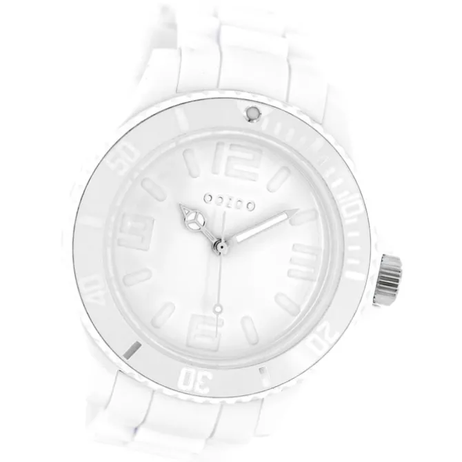 Oozoo Unisex Armbanduhr Vintage Series Analog Silikon weiß UOC4341A