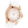 Oozoo Unisex Armbanduhr Vintage Series Analog Silikon weiß UOC5712A