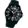 Oozoo Unisex Armbanduhr Vintage Series Analog Silikon schwarz UOC4360A