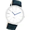 Oozoo Unisex Armbanduhr Vintage Analog Leder blau UOC7343A
