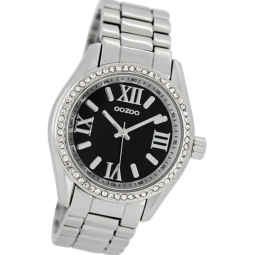 Oozoo Unisex Armbanduhr Vintage Series Analog Metall schwarz UOC5726A