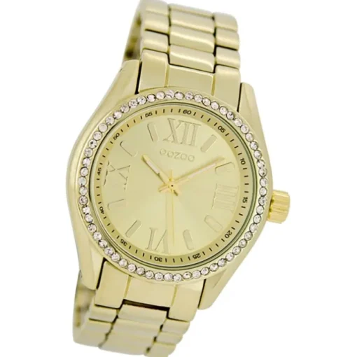 Oozoo Unisex Armbanduhr Vintage Series Analog Metall gold UOC5727A