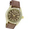 Oozoo Unisex Armbanduhr Vintage Series Analog Leder braun UOC5733A