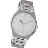 Oozoo Unisex Armbanduhr Vintage Series Analog Metall silber UOC10336