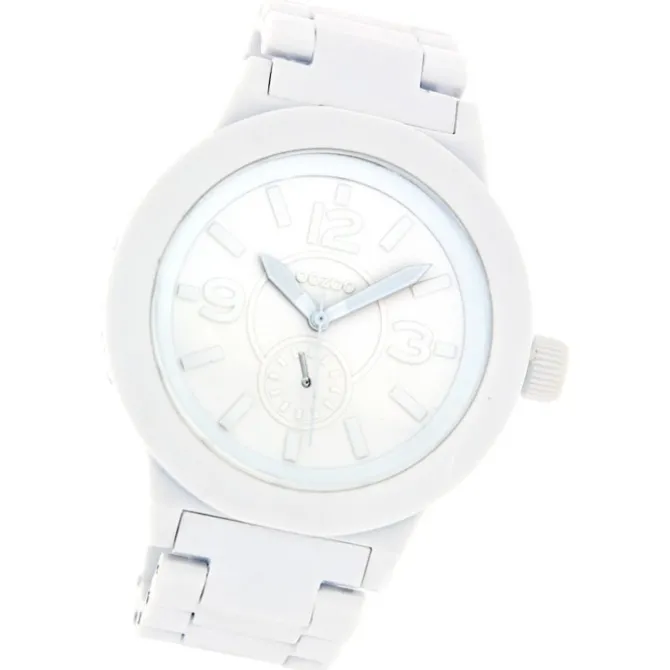 Oozoo Unisex Armbanduhr Vintage Series Analog Kunststoff weiß UOC4115A