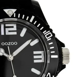 Oozoo Unisex Armbanduhr Vintage Series Analog Silikon schwarz UOC4174A