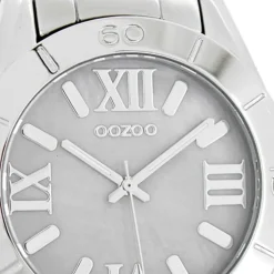 Oozoo Unisex Armbanduhr Vintage Series Analog Metall silber UOC5701A