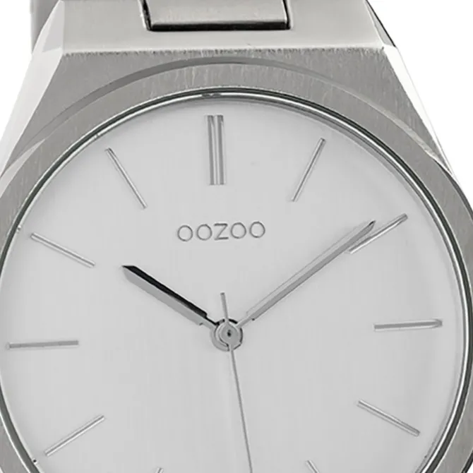 Oozoo Unisex Armbanduhr Vintage Series Analog Metall silber UOC10336