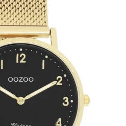 Oozoo Unisex Armbanduhr Vintage Series Analog Metall gold UOC20349