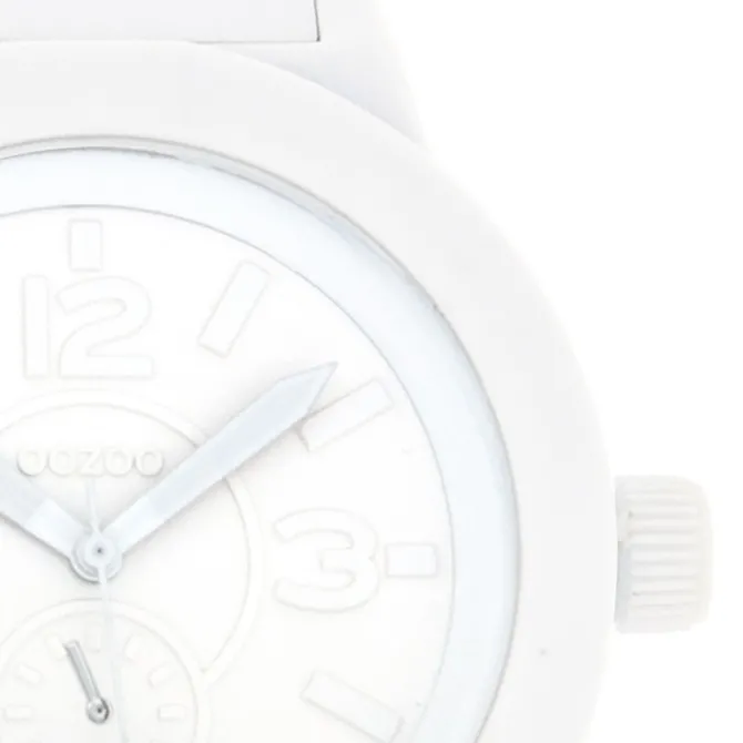 Oozoo Unisex Armbanduhr Vintage Series Analog Kunststoff weiß UOC4115A