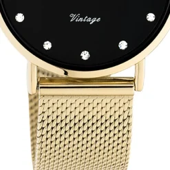 Oozoo Unisex Armbanduhr Vintage Series C20242 Analog Edelstahl gold UOC20242