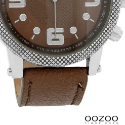 Oozoo Unisex Armbanduhr Vintage Series Analog Leder braun UOC3132A