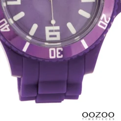 Oozoo Unisex Armbanduhr Vintage Series Analog Silikon lila UOC4286A