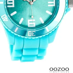 Oozoo Unisex Armbanduhr Vintage Series Analog Silikon blau UOC4176A