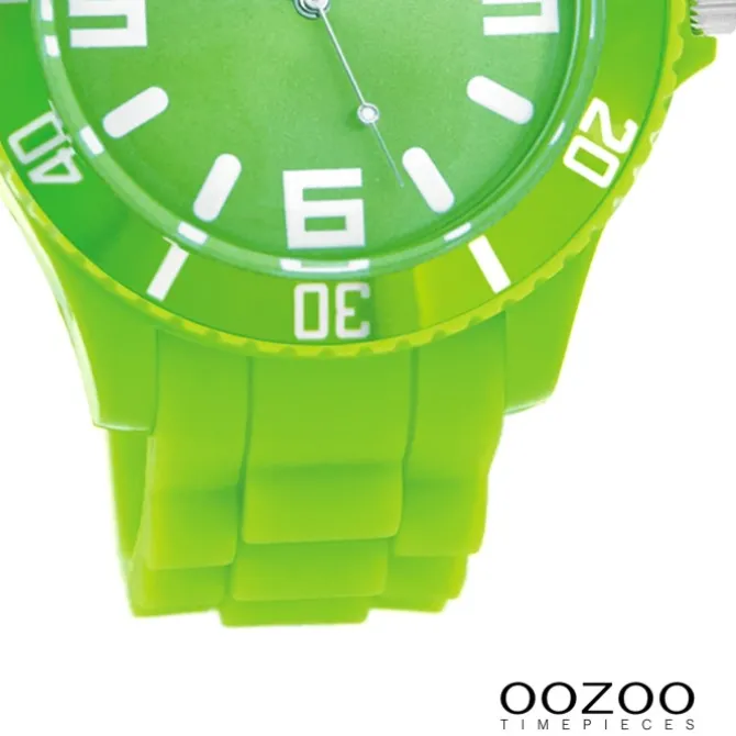 Oozoo Unisex Armbanduhr Vintage Series Analog Silikon grün UOC4178A