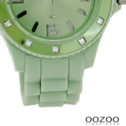 Oozoo Unisex Armbanduhr Vintage Series Analog Silikon hellgrün UOC4359A