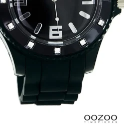 Oozoo Unisex Armbanduhr Vintage Series Analog Silikon schwarz UOC4360A