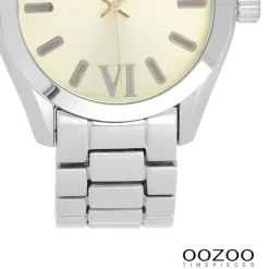 Oozoo Unisex Armbanduhr Vintage Series Analog Metall silber UOC5716A
