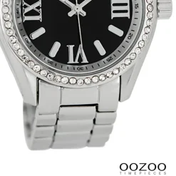 Oozoo Unisex Armbanduhr Vintage Series Analog Metall schwarz UOC5726A