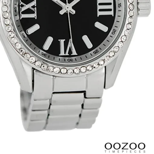 Oozoo Unisex Armbanduhr Vintage Series Analog Metall schwarz UOC5726A