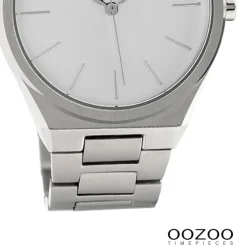 Oozoo Unisex Armbanduhr Vintage Series Analog Metall silber UOC10336