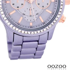 Oozoo Unisex Armbanduhr Vintage Series Analog Metall pastell lila UOC5767A