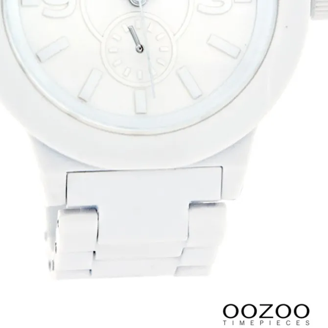Oozoo Unisex Armbanduhr Vintage Series Analog Kunststoff weiß UOC4115A