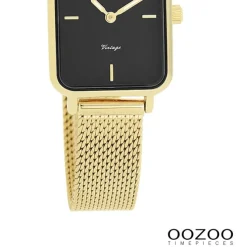 Oozoo Unisex Armbanduhr Vintage Series Analog Metall gold UOC20354