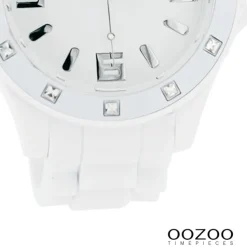 Oozoo Unisex Armbanduhr Vintage Series Analog Silikon weiß UOC4336A